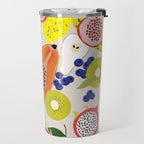 Tropical fruits Travel Mug Gallery Image 2