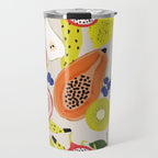Tropical fruits Travel Mug Gallery Image 1