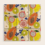 Tropical fruits Wood Wall Art Gallery Image 1