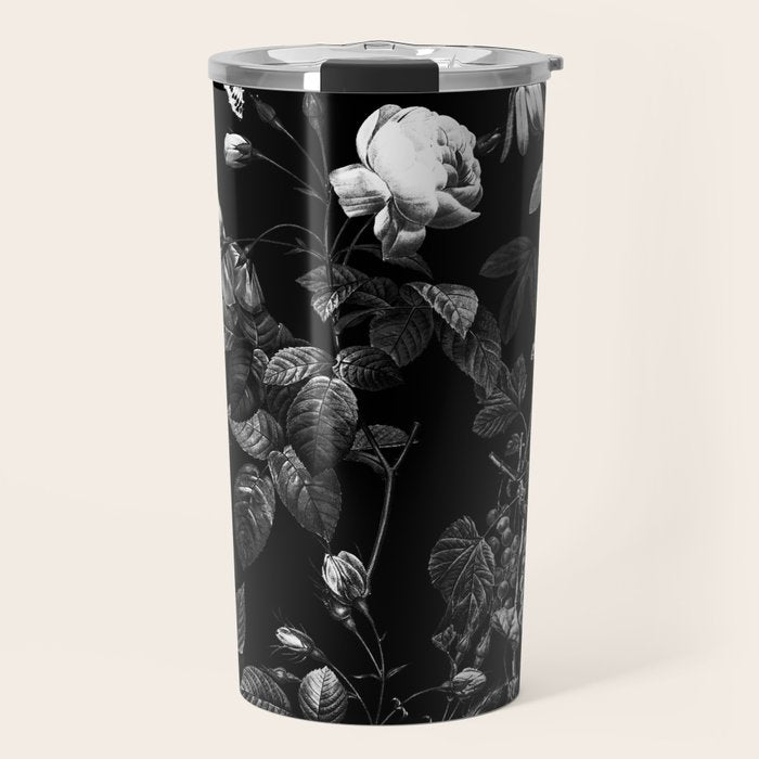 DARK FLOWER Travel Mug Gallery Image 1