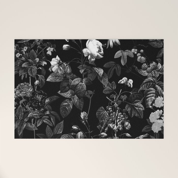 DARK FLOWER Welcome Mat Gallery Image 1