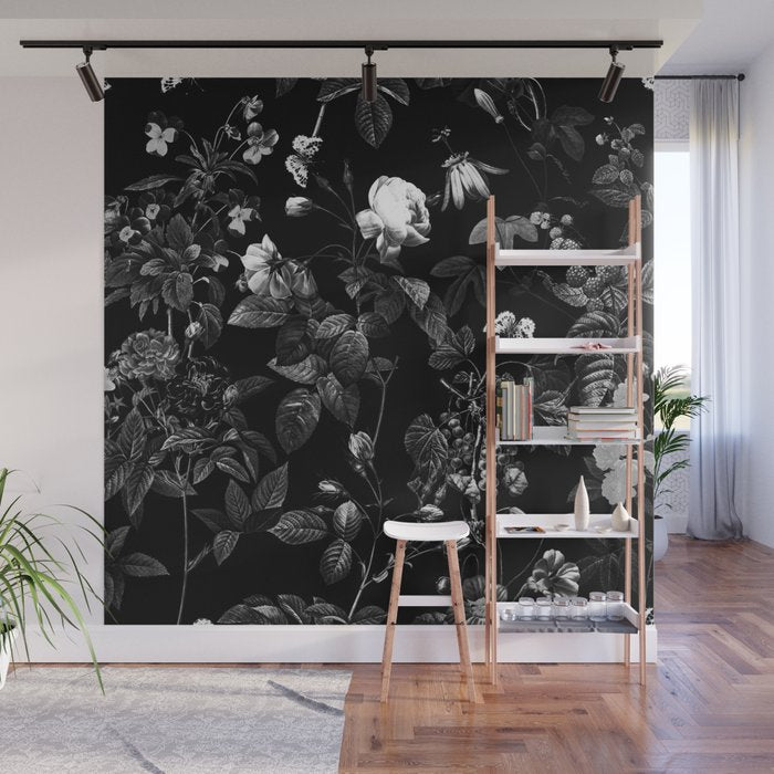 DARK FLOWER Wall Mural Gallery Image 1