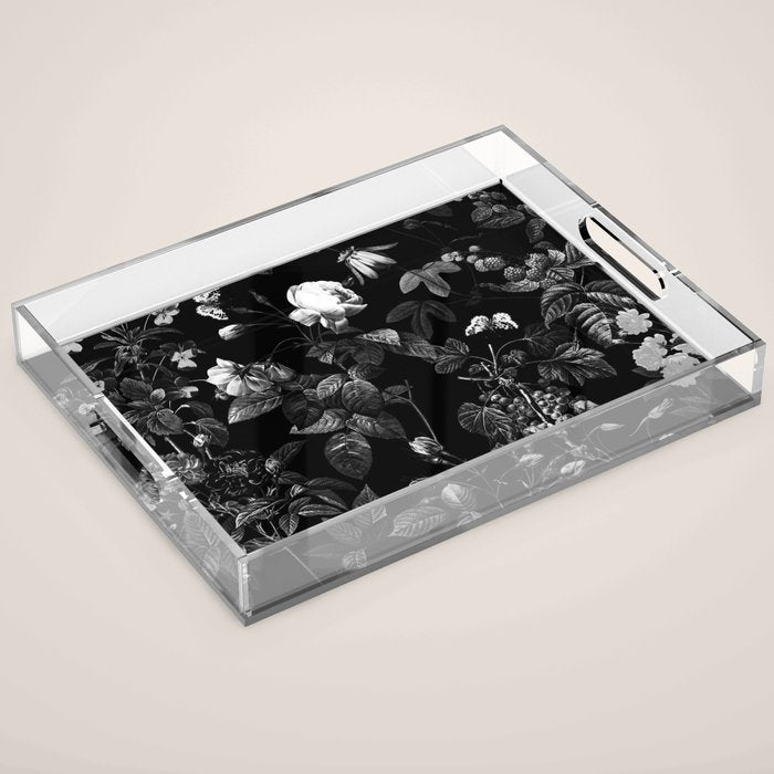 DARK FLOWER Acrylic Tray Gallery Image 1