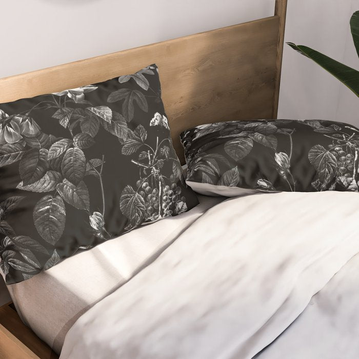 DARK FLOWER Pillow Sham Gallery Image 2