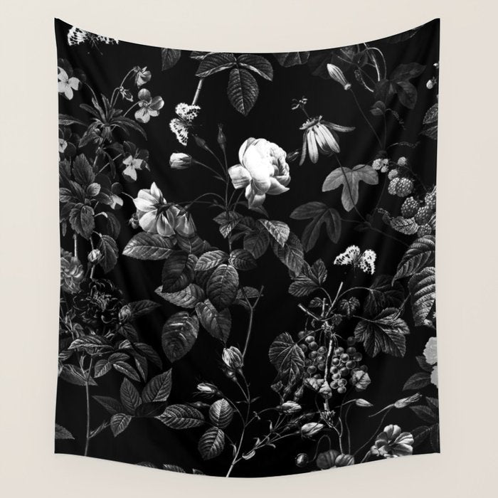 DARK FLOWER Wall Tapestry Gallery Image 4