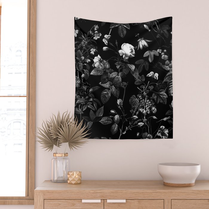 DARK FLOWER Wall Tapestry Gallery Image 2