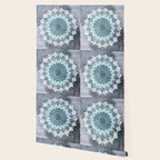 BOHOCHIC MANDALA IN BLUE Wallpaper Gallery Image 2