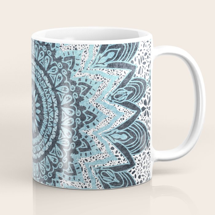 BOHOCHIC MANDALA IN BLUE Coffee Mug Gallery Image 1
