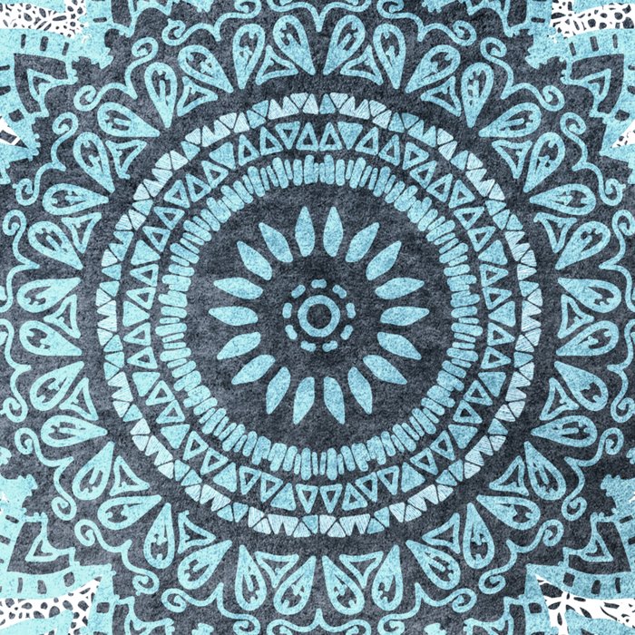 BOHOCHIC MANDALA IN BLUE Coffee Mug Gallery Image 2