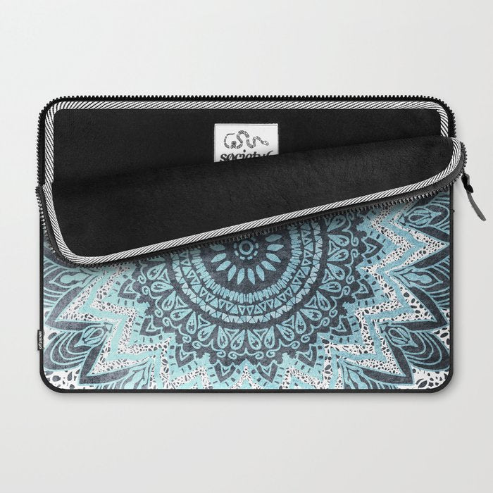 BOHOCHIC MANDALA IN BLUE Laptop Sleeve Gallery Image 2