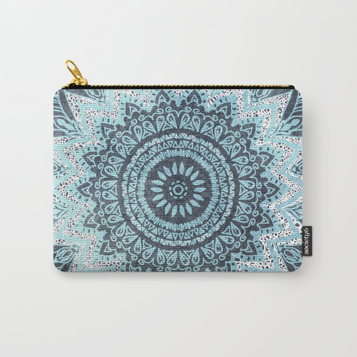 BOHOCHIC MANDALA IN BLUE Carry All Pouch Gallery Image 1