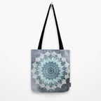 BOHOCHIC MANDALA IN BLUE Tote Bag Gallery Image 2
