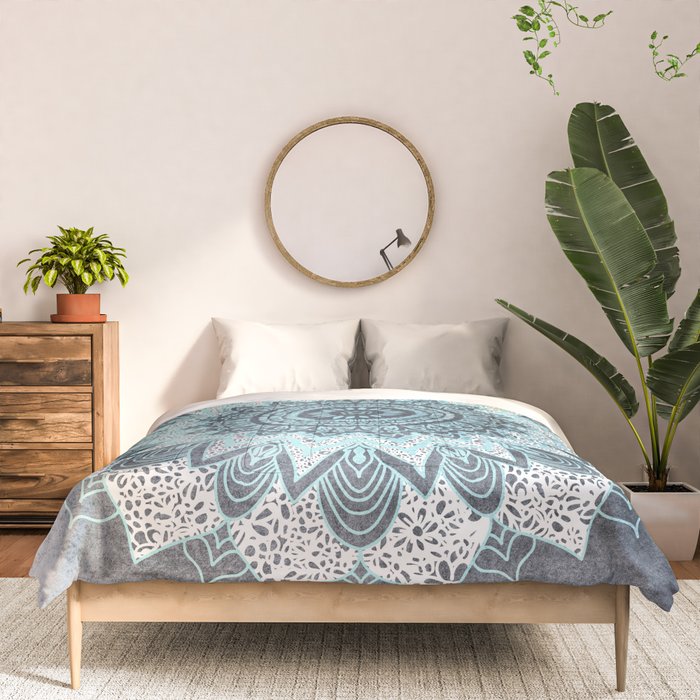 BOHOCHIC MANDALA IN BLUE Comforter Gallery Image 3