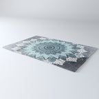 BOHOCHIC MANDALA IN BLUE Rug Gallery Image 3
