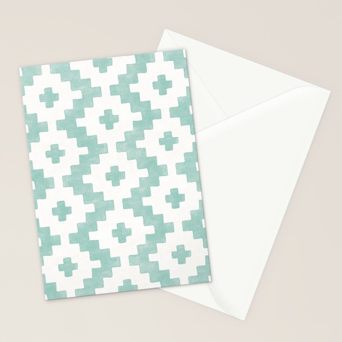 Taos - Turquoise  Stationery Card Gallery Image 2