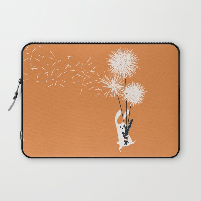 Bunny and Dandelion Bouquet Laptop Sleeve Gallery Image 1
