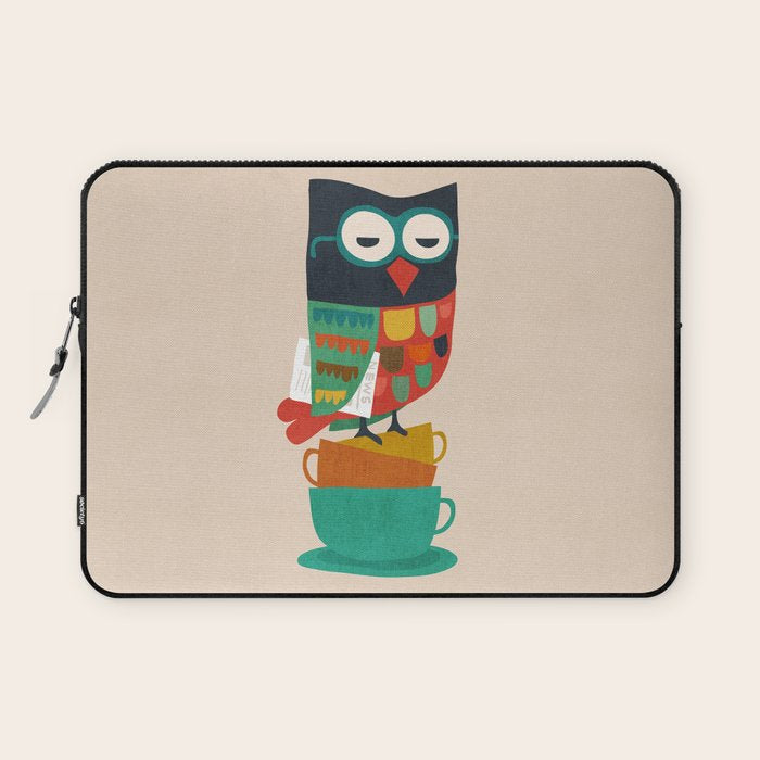 Morning Owl Laptop Sleeve Gallery Image 1