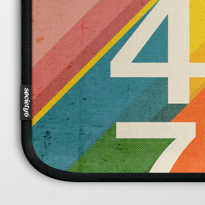 Retro Numbers Laptop Sleeve Gallery Image 3
