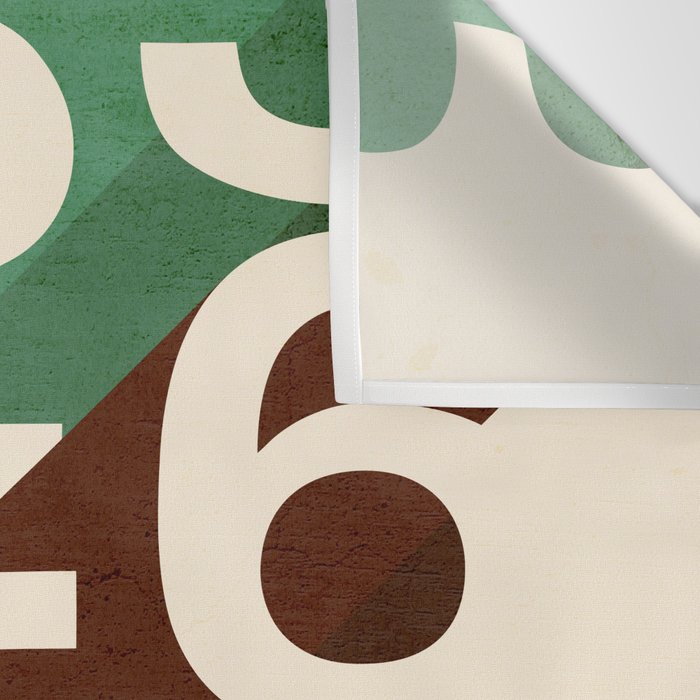 Retro Numbers Wall Tapestry Gallery Image 3