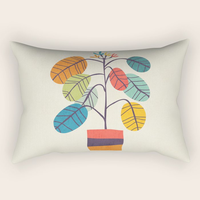 Potted plant 2 Rectangular Pillow Gallery Image 1