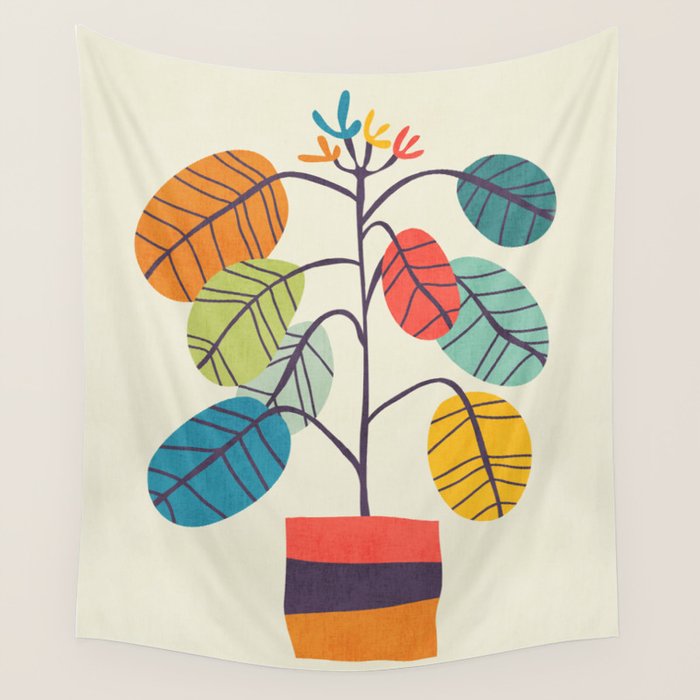 Potted plant 2 Wall Tapestry Gallery Image 4