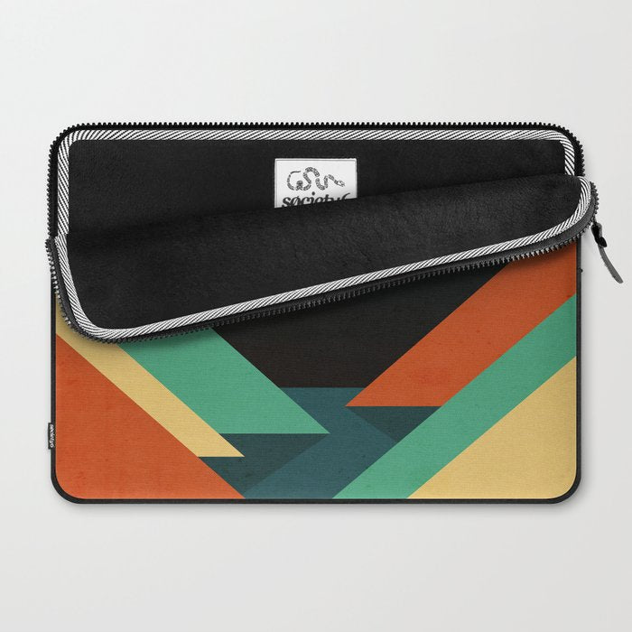 Quiet stream under crescent moon Laptop Sleeve Gallery Image 2
