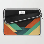 Quiet stream under crescent moon Laptop Sleeve Gallery Image 2