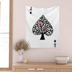 Ace of spade Wall Tapestry Gallery Image 2