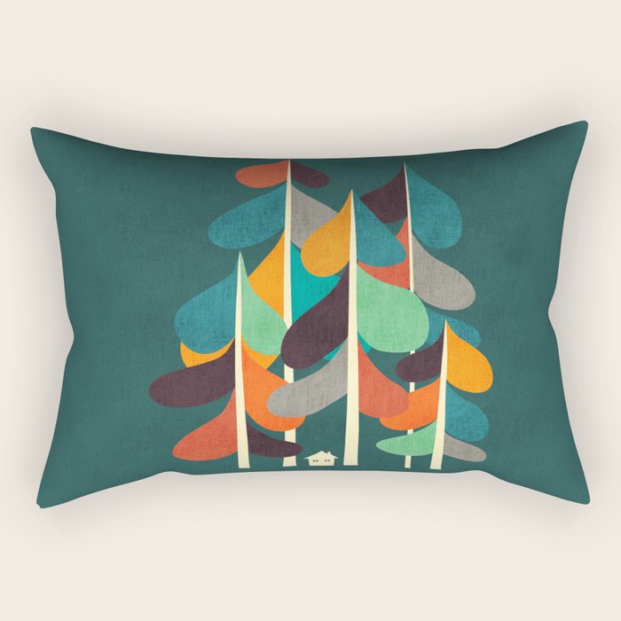 Cabin in the woods Rectangular Pillow Gallery Image 1