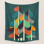 Cabin in the woods Wall Tapestry Gallery Image 4