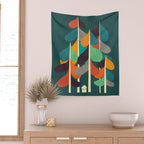 Cabin in the woods Wall Tapestry Gallery Image 2