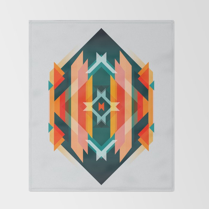 Broken Diamond - Incalescence Throw Blanket Gallery Image 2