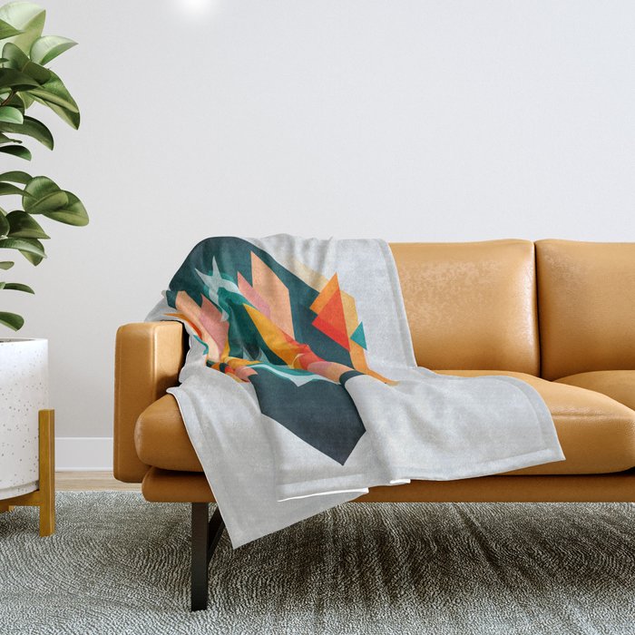 Broken Diamond - Incalescence Throw Blanket Gallery Image 1