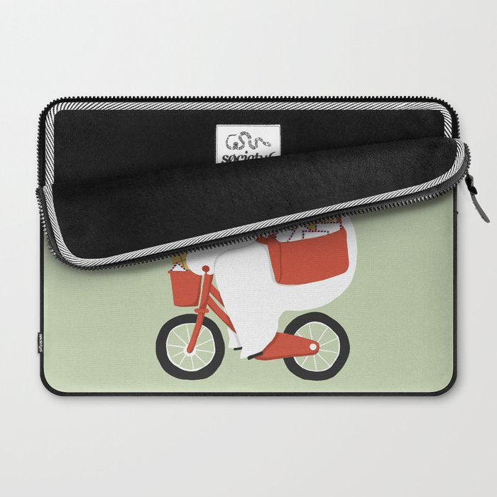 Polar bear postal express Laptop Sleeve Gallery Image 2