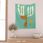 A moose ing Wall Tapestry Gallery Image 2