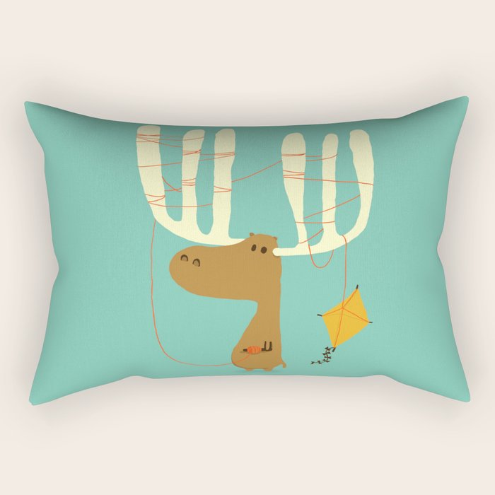 A moose ing Rectangular Pillow Gallery Image 2