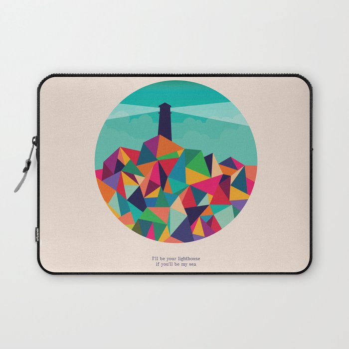 I'll be your lighthouse if you'll be my sea Laptop Sleeve Gallery Image 1