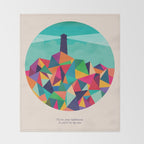 I'll be your lighthouse if you'll be my sea Throw Blanket Gallery Image 2