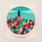 I'll be your lighthouse if you'll be my sea Wall Tapestry Gallery Image 4