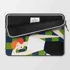 Moods, Checkers Girl Friends Chic Chess, Modern Bohemian Eclectic Woman Girl Boss, BFF Fashion Style Laptop Sleeve Gallery Image 2