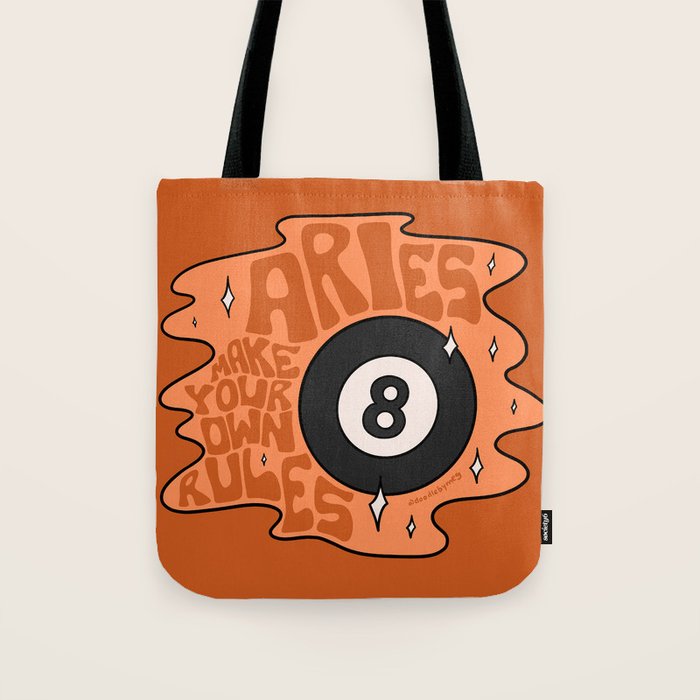 Aries Magic 8 Ball Tote Bag Gallery Image 1