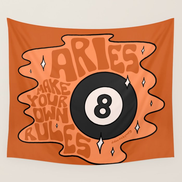 Aries Magic 8 Ball Wall Tapestry Gallery Image 4