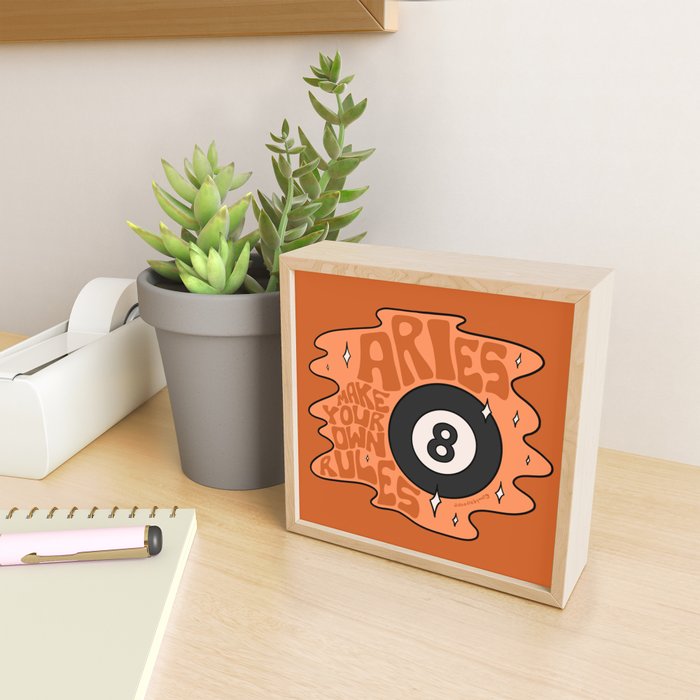 Aries Magic 8 Ball Mini Art Print Gallery Image 2