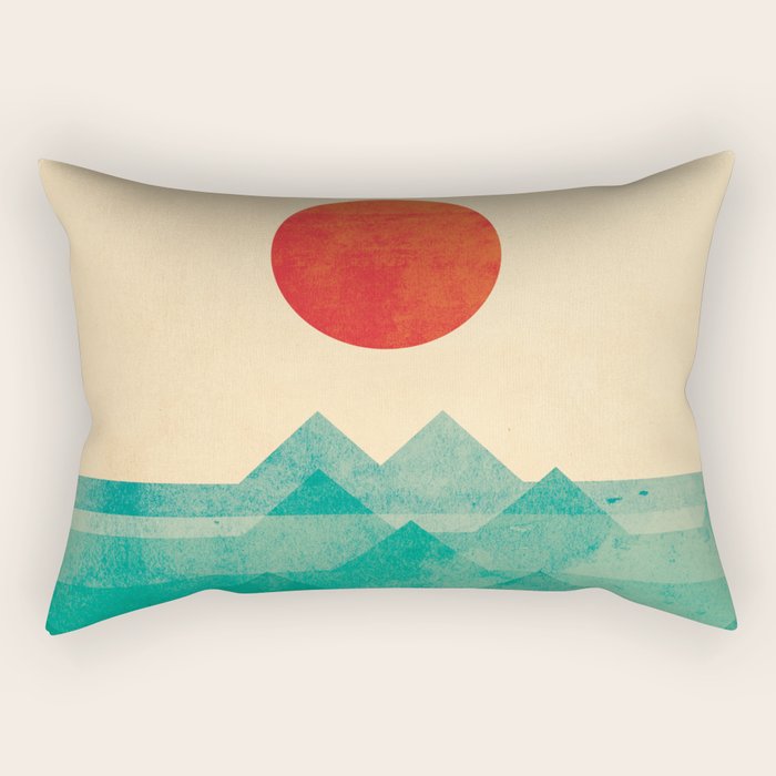 The ocean, the sea, the wave Rectangular Pillow Gallery Image 1