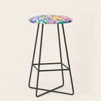 Flowerscape field - pastel Stool Gallery Image 1