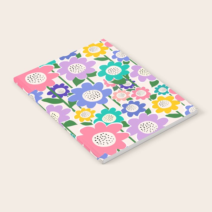 Flowerscape field - pastel Notebook Gallery Image 1