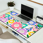 Flowerscape field - pastel Desk Mat Gallery Image 2