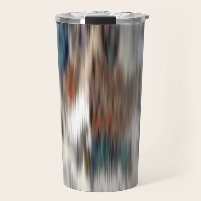 seamless pattern abstract texture background flowers Travel Mug Gallery Image 1
