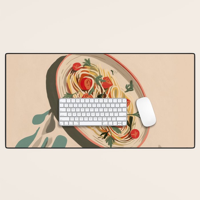 Summer Spaghetti Desk Mat Gallery Image 1