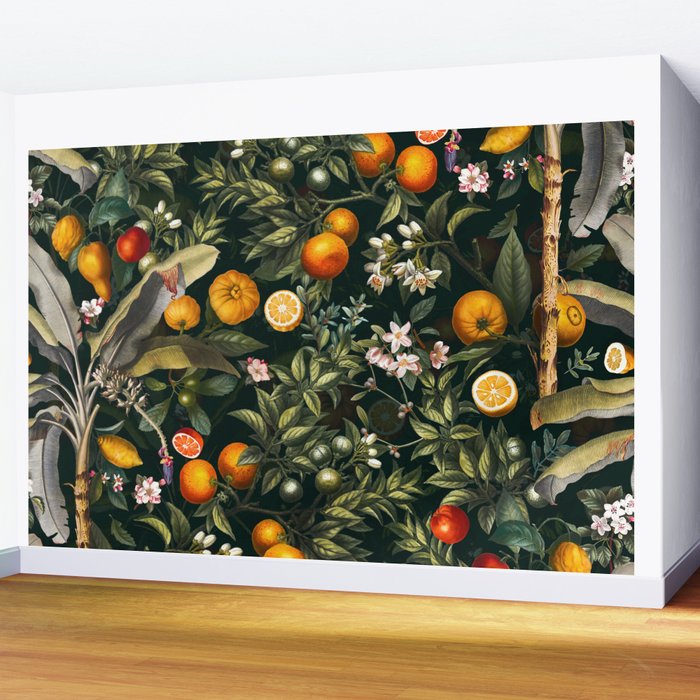 Vintage Fruit Pattern XXII Wall Mural Gallery Image 2
